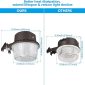 Dusk to Dawn Area Lights with Photocell Security Flood Outdoor Light Fixtures - Dimensions