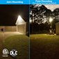 Dusk to Dawn Area Lights with Photocell Security Flood Outdoor Light Fixtures - Warm White