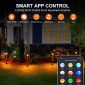 Modern Outdoor Light Fixtures 12V 6W Mushroom Design for Paths 2packs app control