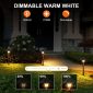 Modern Outdoor Light Fixtures 12V 6W Mushroom Design for Paths 2packs dimmable
