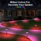 Modern Outdoor Light Fixtures 12V 6W Mushroom Design for Paths 2packs million color