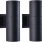 Modern Outdoor Porch Light Tempered matteblack