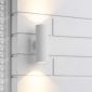 Modern Outdoor Porch Light Tempered white design1
